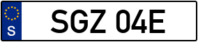 Trailer License Plate